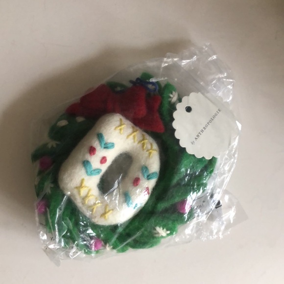 Anthro Deck The Halls Monogram Ornament D - Picture 3 of 4